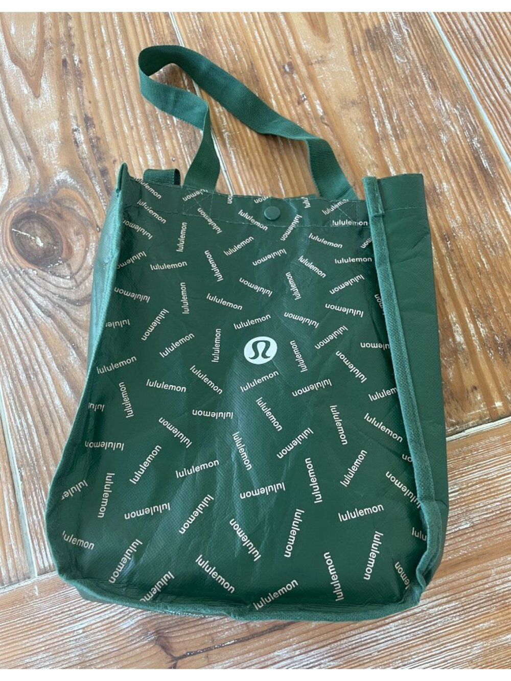 Lululemon branded small poly bag - dark forest green - 12x9inch